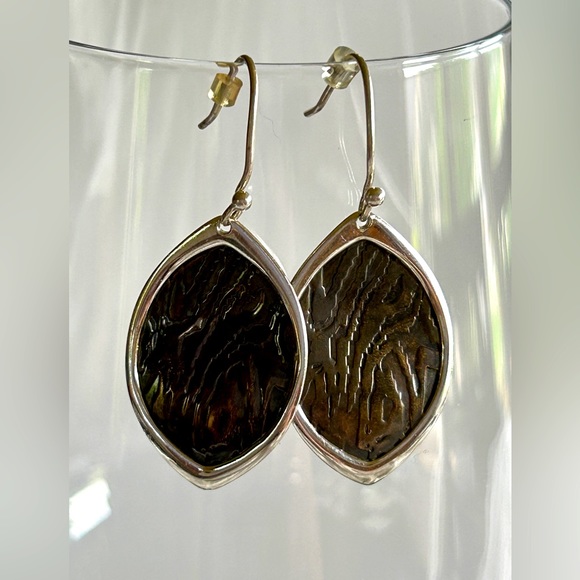 Silpada Jewelry Silpada Sterling Silver Textured Bronze Leaf Timber